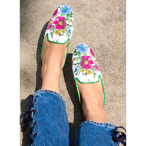 🚫SOLD🚫 Jon Josef Great Slippers Mules Provence Floral - Picture 1 of 5